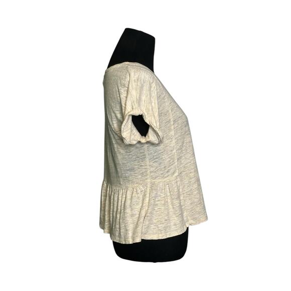 Madewell Antique Cream Linen Short Sleeves Tee size XS - Picture 9 of 12